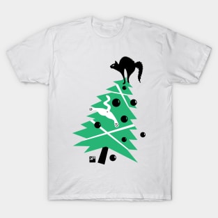 Angry Animals - Catmas tree T-Shirt